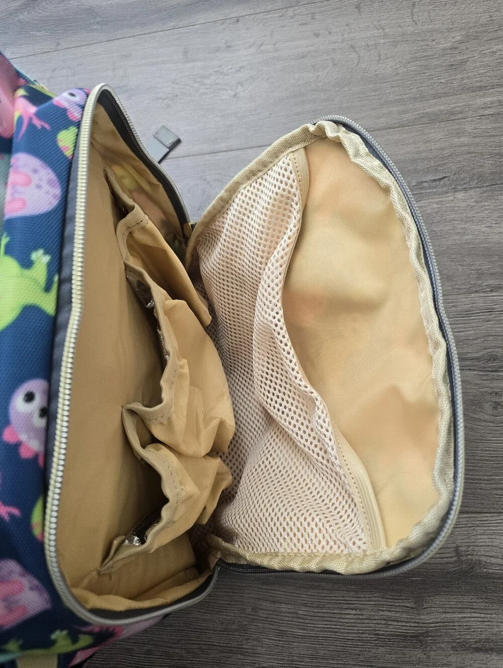 Kawaii Dinosaur Print Diaper Backpack Colorful Fun Travel Etsy